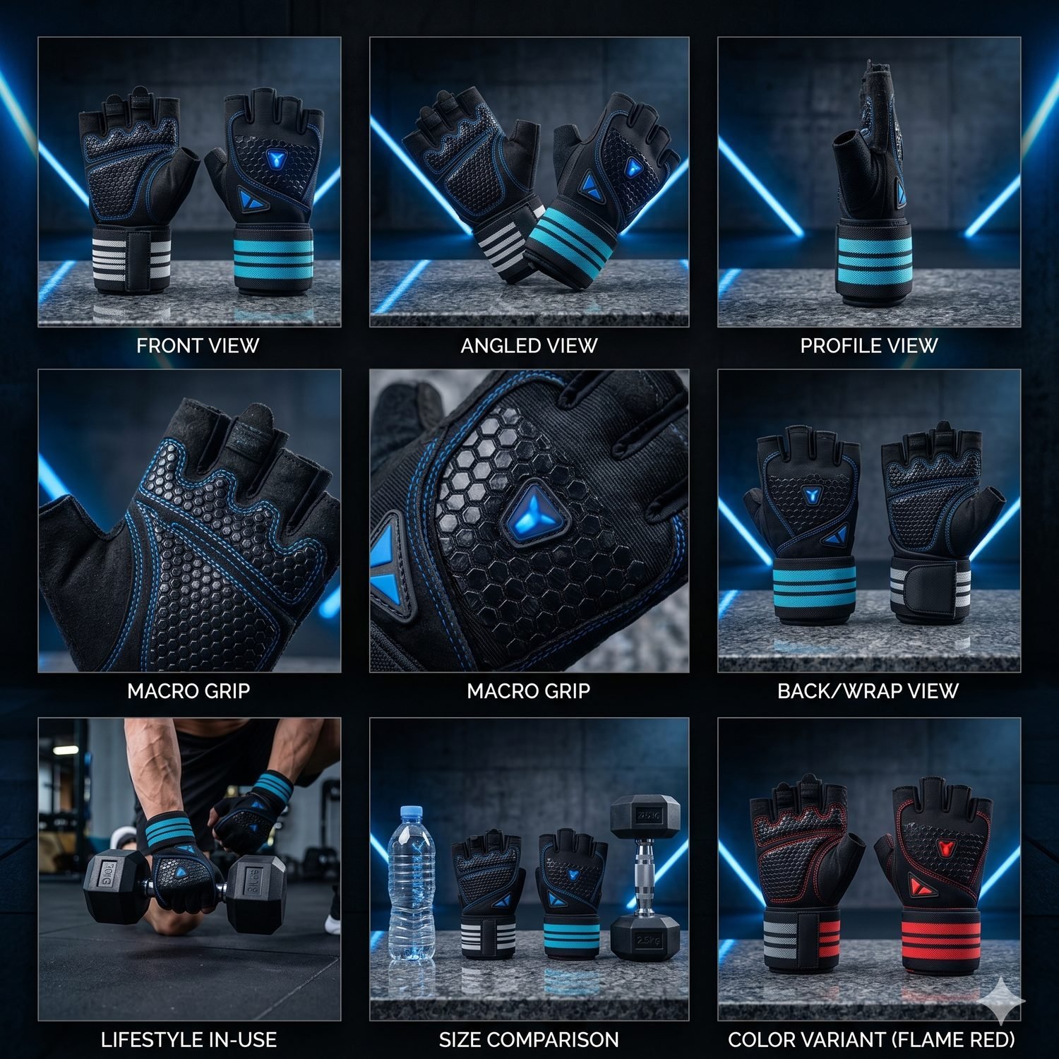 Stop Wrist Pain & Slippery Grip: Premium Lifting Gloves | AlphagearX BD - Image 2