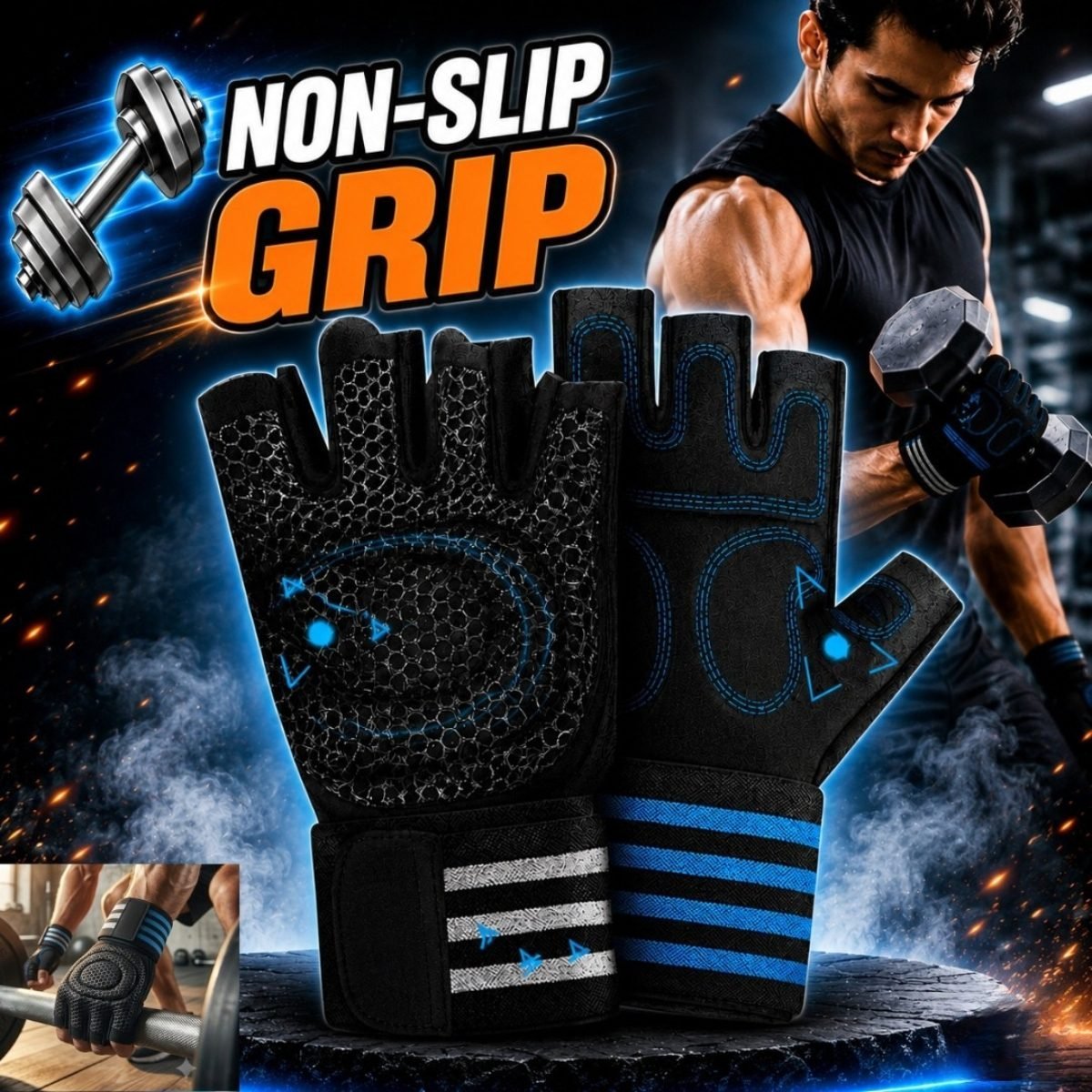 Stop Wrist Pain & Slippery Grip: Premium Lifting Gloves | AlphagearX BD