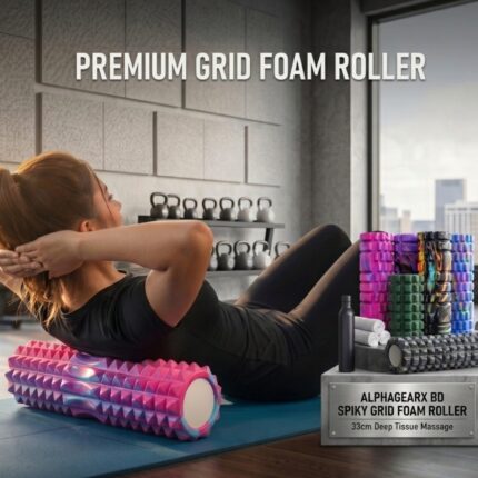 Pro Yoga Foam Roller (L) | Deep Tissue Massage & Muscle Recovery | AlphagearX BD